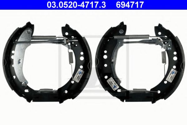 03.0520-4717.3 ATE Brake System Brake Shoe Set
