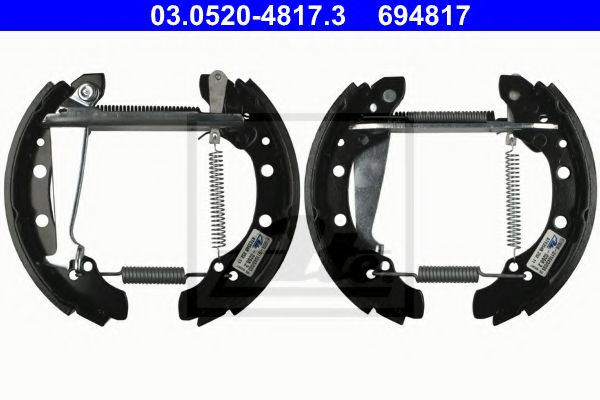 03.0520-4817.3 ATE Brake System Brake Shoe Set
