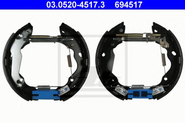 03.0520-4517.3 ATE Brake System Brake Shoe Set