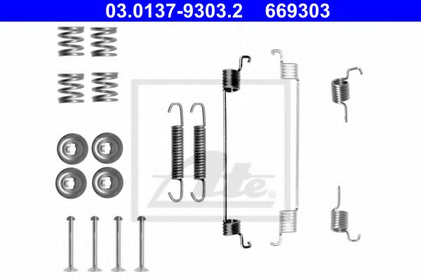 03.0137-9303.2 ATE Brake System Accessory Kit, brake shoes