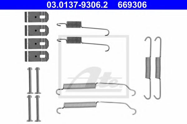 03013793062 ATE Accessory Kit, brake shoes