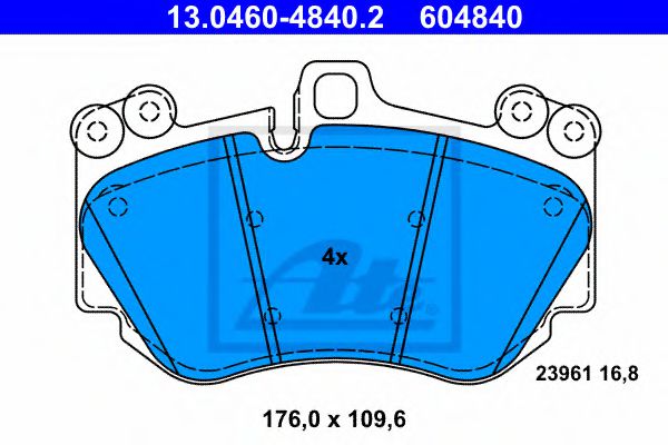 13.0460-4840.2 ATE Brake System Brake Pad Set, disc brake