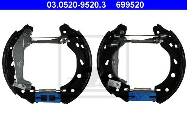 03.0520-9520.3 ATE Brake System Brake Shoe Set