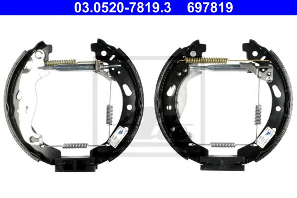 03.0520-7819.3 ATE Brake System Brake Shoe Set
