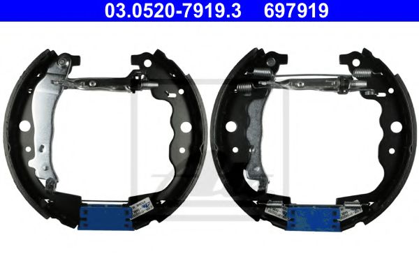 03.0520-7919.3 ATE Brake System Brake Shoe Set
