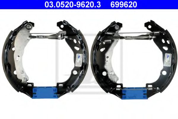 03.0520-9620.3 ATE Brake System Brake Shoe Set