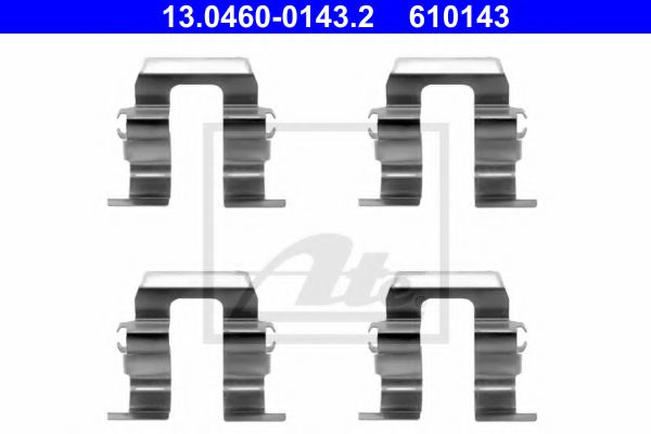 13.0460-0143.2 ATE Brake System Accessory Kit, disc brake pads