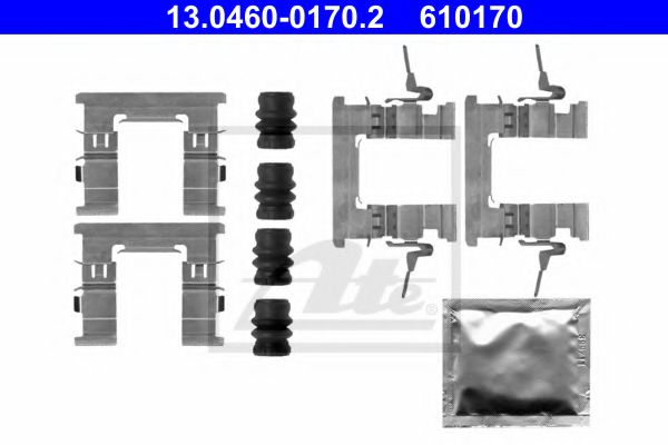 13.0460-0170.2 ATE Тормозная система Комплектующие, колодки дискового тормоза