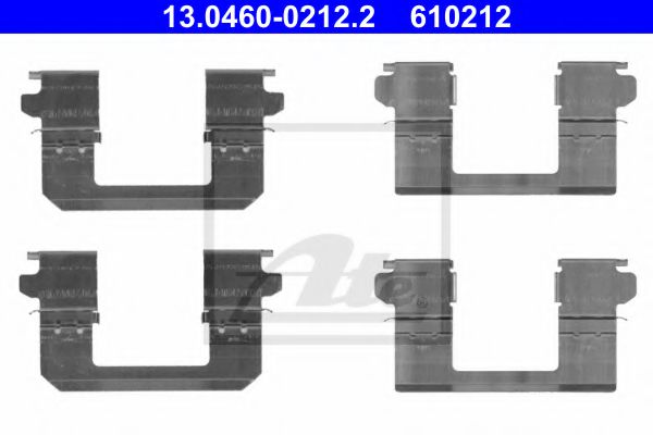 13.0460-0212.2 ATE Accessory Kit, disc brake pads