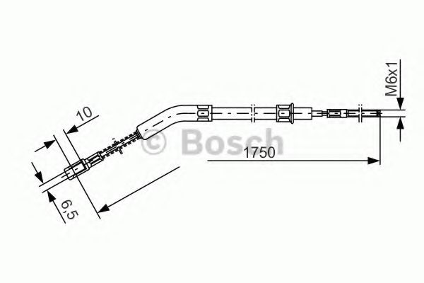1 987 477 036 BOSCH Cable, parking brake