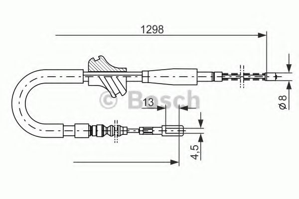 1 987 477 054 BOSCH Cable, parking brake