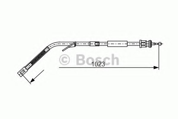1 987 477 125 BOSCH Cable, parking brake