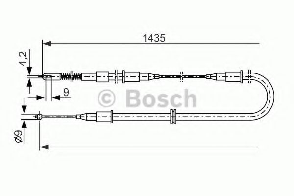 1 987 477 132 BOSCH Cable, parking brake