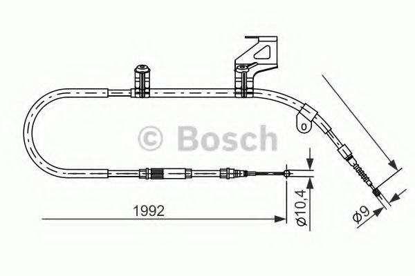 1 987 477 242 BOSCH Cable, parking brake