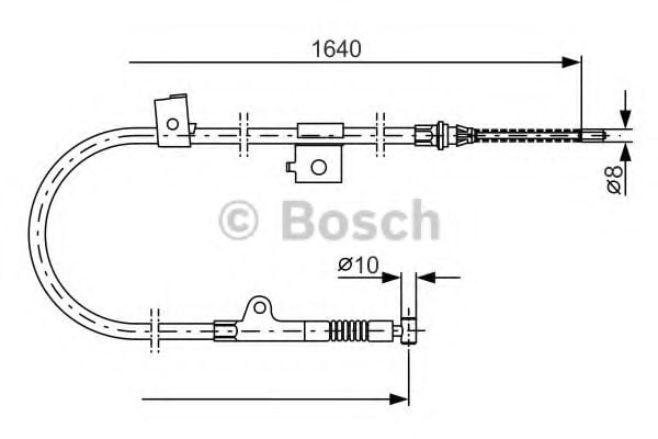 1 987 477 405 BOSCH Cable, parking brake