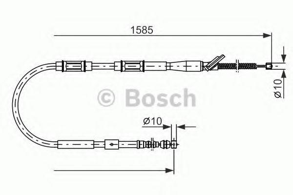 1 987 477 413 BOSCH Cable, parking brake