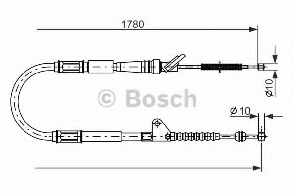 1 987 477 414 BOSCH Cable, parking brake