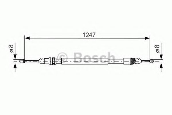 1 987 477 473 BOSCH Cable, parking brake