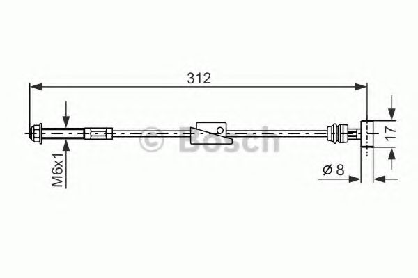 1 987 477 517 BOSCH Cable, parking brake