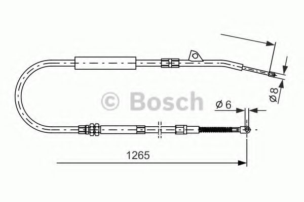 1 987 477 533 BOSCH Cable, parking brake