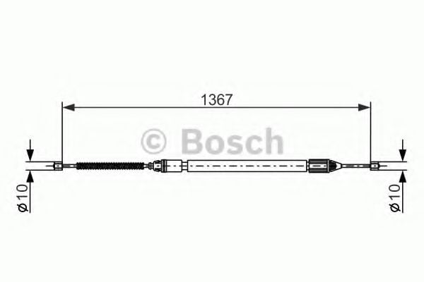 1 987 477 640 BOSCH Cable, parking brake
