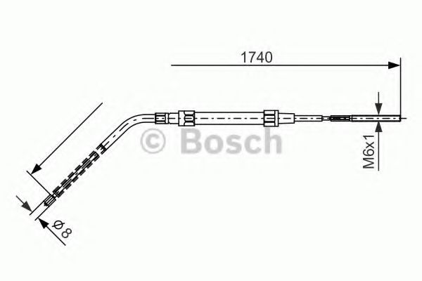 1 987 477 689 BOSCH Cable, parking brake