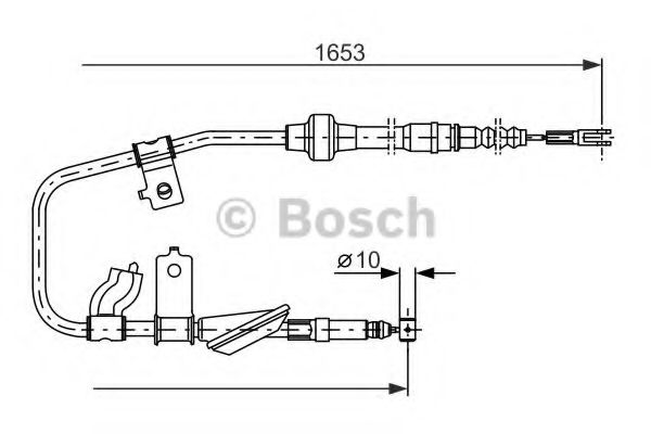 1 987 477 738 BOSCH Cable, parking brake