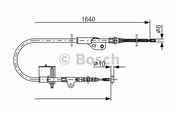 1 987 477 752 BOSCH Cable, parking brake