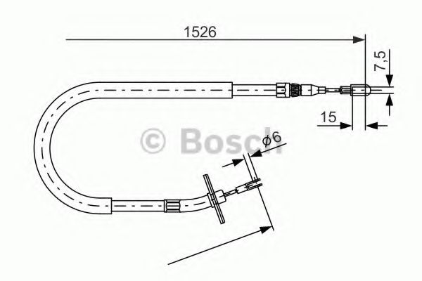 1 987 477 859 BOSCH Cable, parking brake