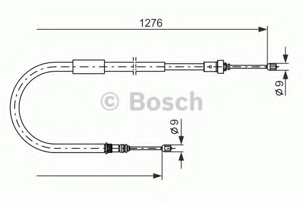 1 987 477 938 BOSCH Cable, parking brake