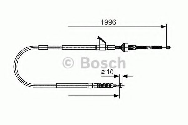 1 987 482 068 BOSCH Cable, parking brake