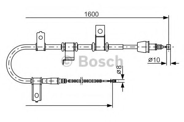 1 987 482 073 BOSCH Cable, parking brake