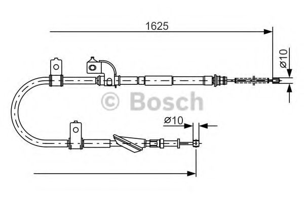 1 987 482 081 BOSCH Cable, parking brake
