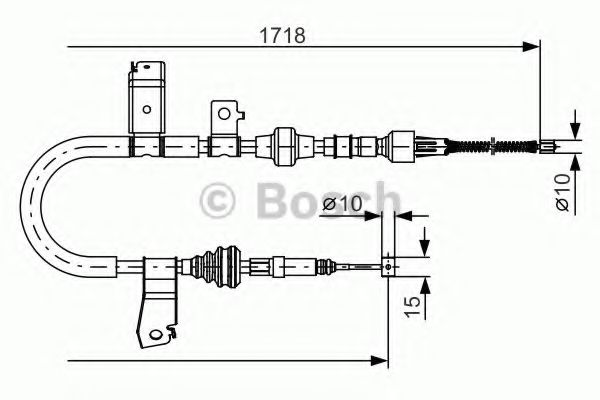 1 987 482 086 BOSCH Cable, parking brake