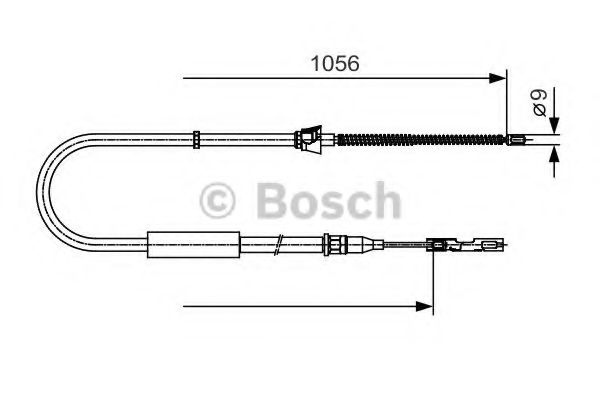 1 987 482 125 BOSCH Cable, parking brake