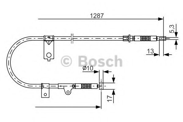 1 987 482 150 BOSCH Cable, parking brake