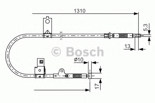 1 987 482 151 BOSCH Cable, parking brake