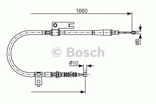 1 987 482 153 BOSCH Cable, parking brake