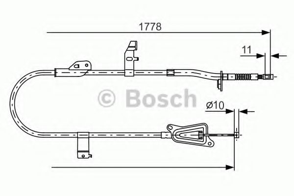1 987 482 304 BOSCH Cable, parking brake