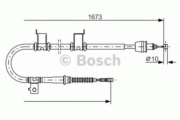 1 987 482 361 BOSCH Cable, parking brake
