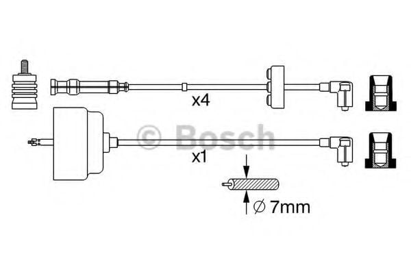 0 356 912 810 BOSCH Ignition Cable Kit