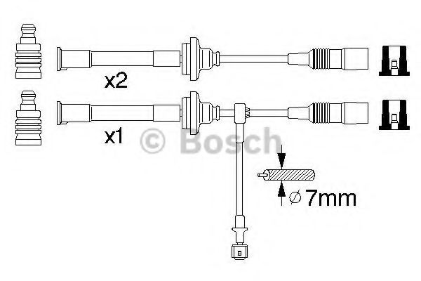 0 356 912 820 BOSCH Ignition Cable Kit