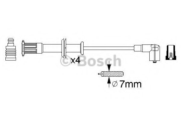 0 356 912 829 BOSCH Ignition Cable Kit