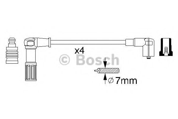 0 356 912 845 BOSCH Ignition Cable Kit
