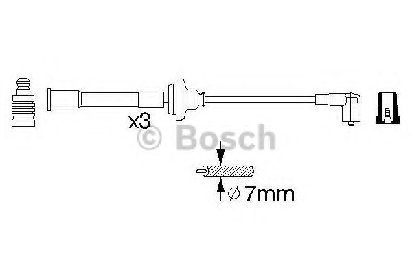 0 356 912 880 BOSCH Ignition Cable Kit