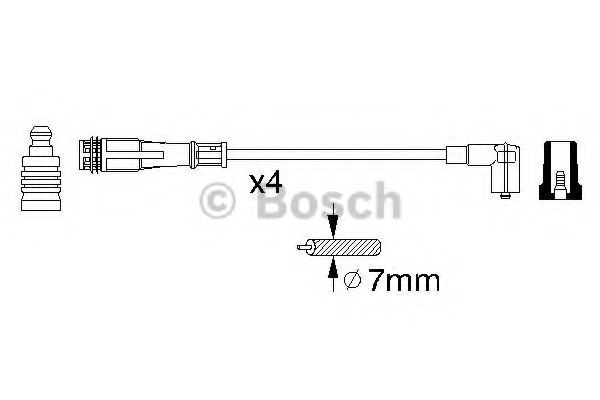 0 356 912 881 BOSCH Ignition Cable Kit