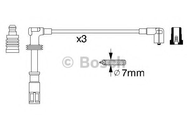 0 356 912 972 BOSCH Ignition Cable Kit