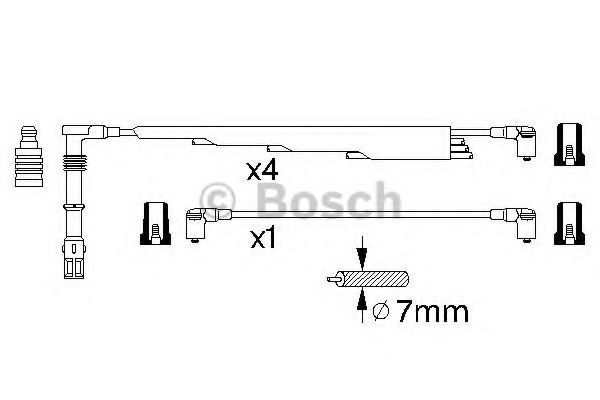 0 986 356 300 BOSCH Ignition Cable Kit