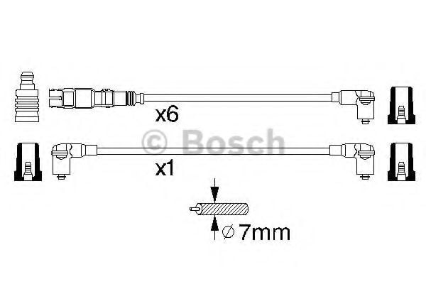 0 986 356 301 BOSCH Ignition System Ignition Cable Kit