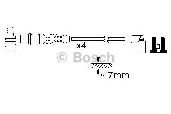 0 986 356 344 BOSCH Ignition Cable Kit